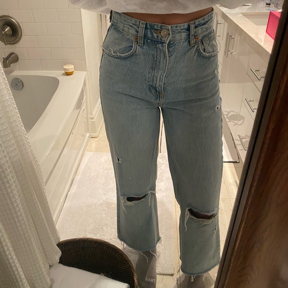Zara high rise full length jeans - Picture 1 of 3